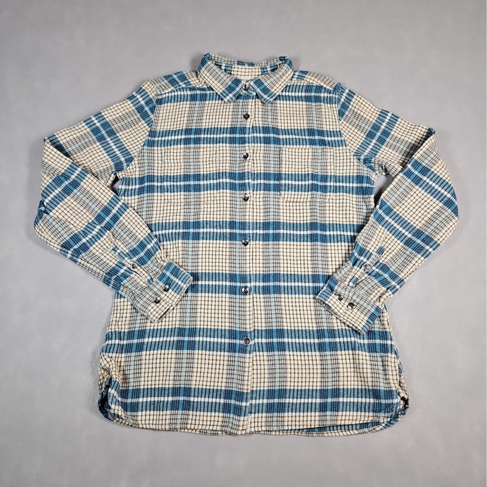 Woolrich Womens Plaid Button Up Long Sleeve Flannel Shirt Size Small